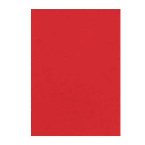 100 Copertine A4 cartoncino groffrato semilpelle 250g rosso Fellowes